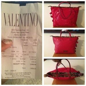 Authentic Large Red Valentino Handbag